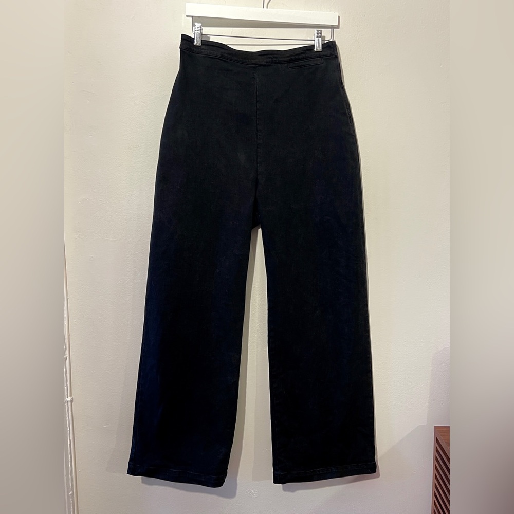 Rachel Comey Wide Leg Black Cotton Pants/Jeans - 8